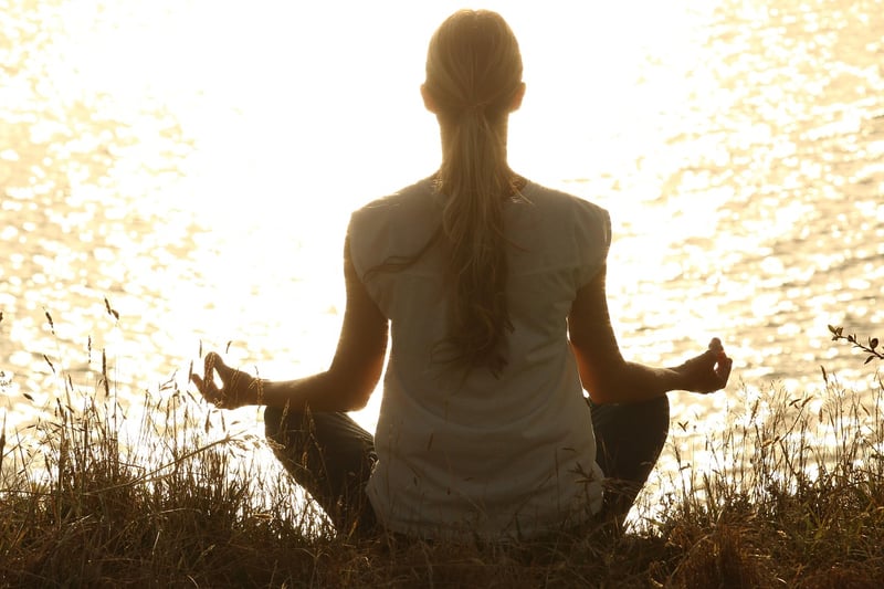 Yoga Woman Sunset